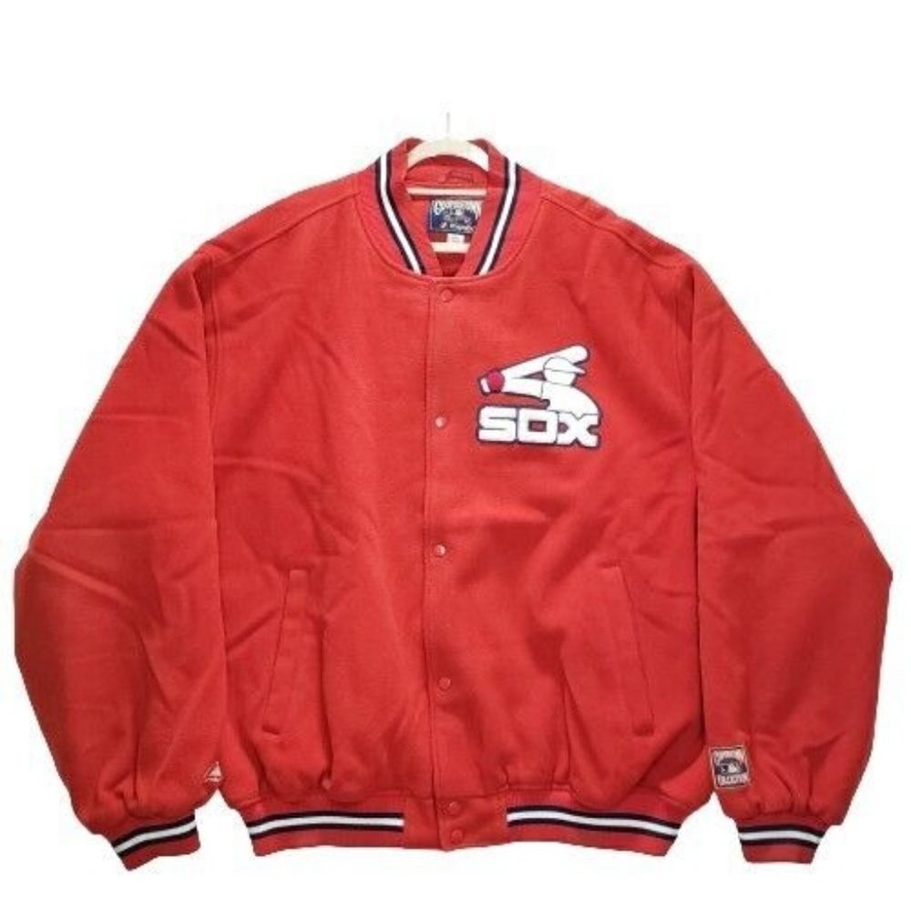 Vintage Chicago White Sox Majestic Cooperstown Collection MLB Bomber Jacket - Picture 1 of 6